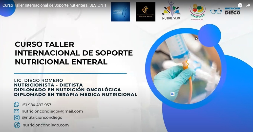Curso Soporte Nutricional  (Taller Internacional)