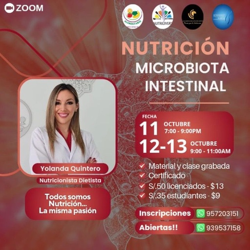 Nutrición y Microbiota Intestinal I